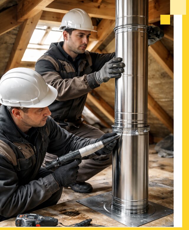 Монтаж дымоходов для каминов в Черемхове с гарантией качества