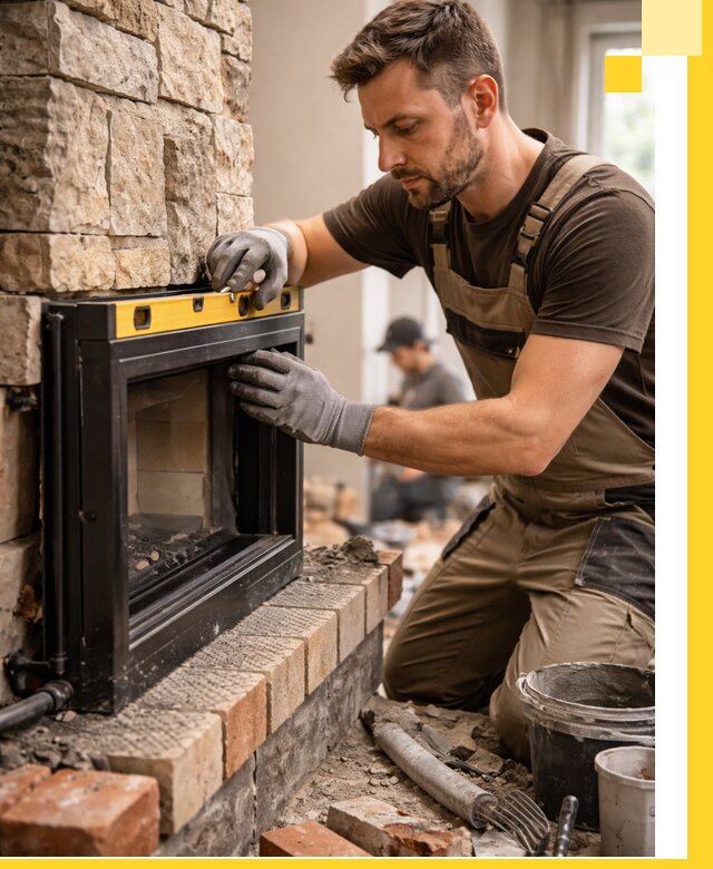 Дровяные камины под ключ в Черемхове: монтаж, обустройство