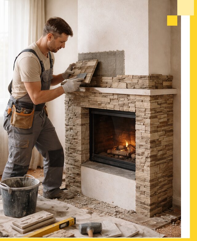 Изготовление и монтаж каминов для дома под ключ в Черемхове