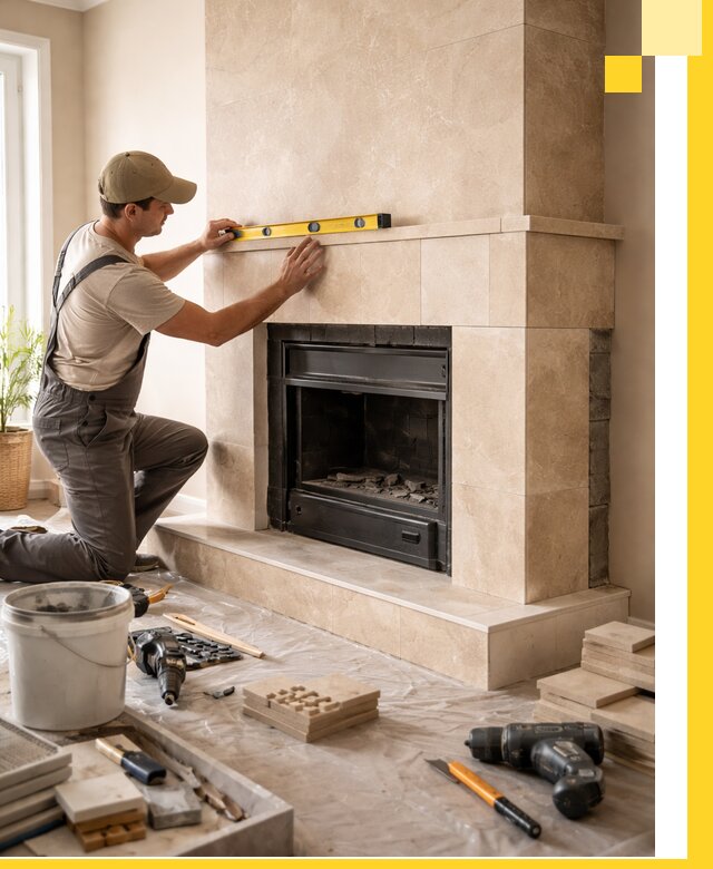 Установка и монтаж каминов в частном доме под ключ в Черемхове