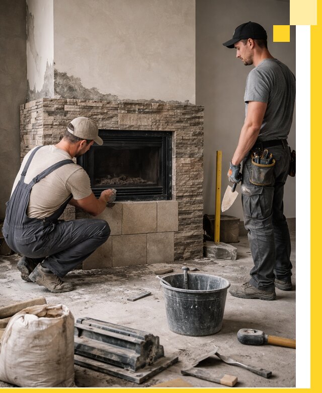 Камины под ключ в Черемхове: проект, изготовление и монтаж