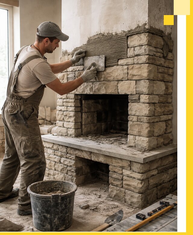 Строительство каминов под ключ в Черемхове от проектирования до монтажа