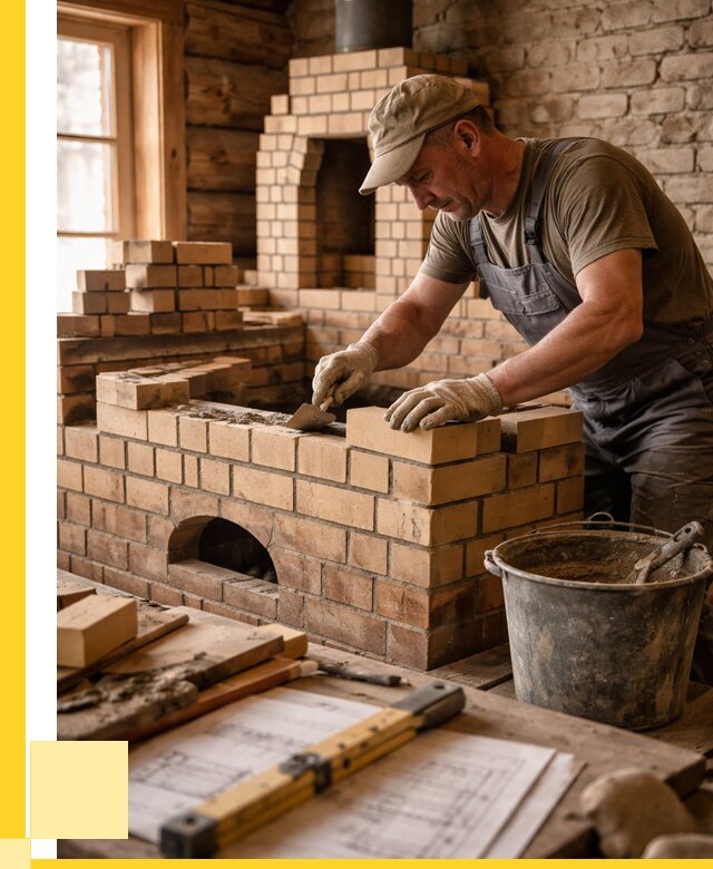 Кладка печей из кирпича в Черемхове цены от 31278 р. - ЭриданЧрм