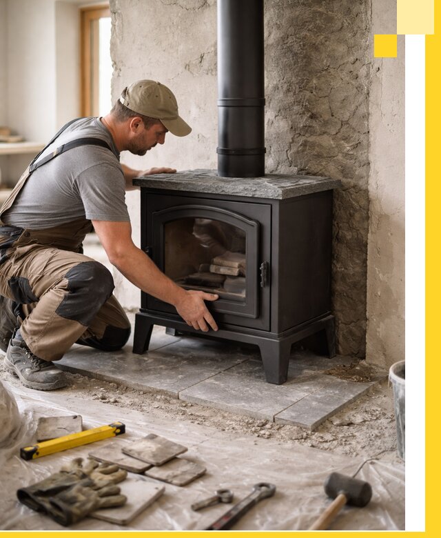 Профессиональный монтаж печей и каминов в Черемхове под ключ