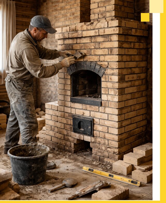 Кирпичные печи под ключ в Черемхове: проектирование и кладка