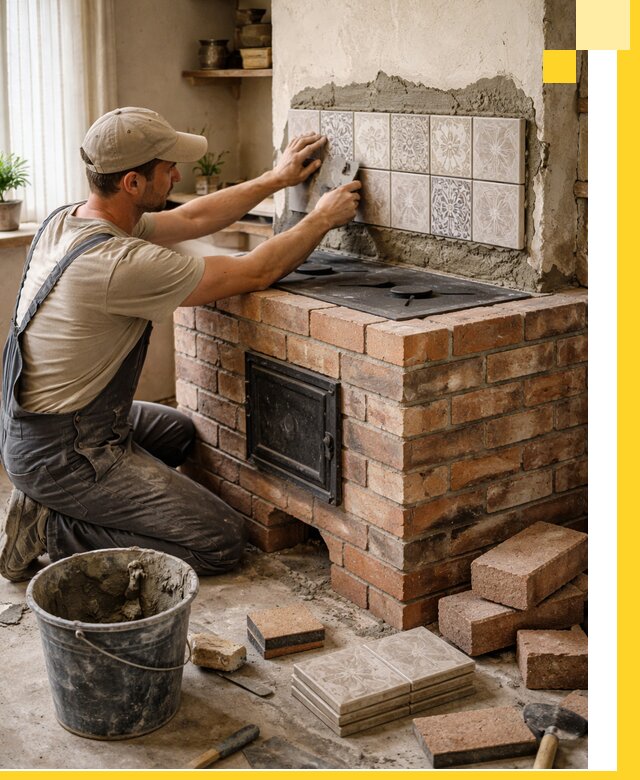 Печи с плитой на заказ монтаж гарантия и сервис в Черемхове