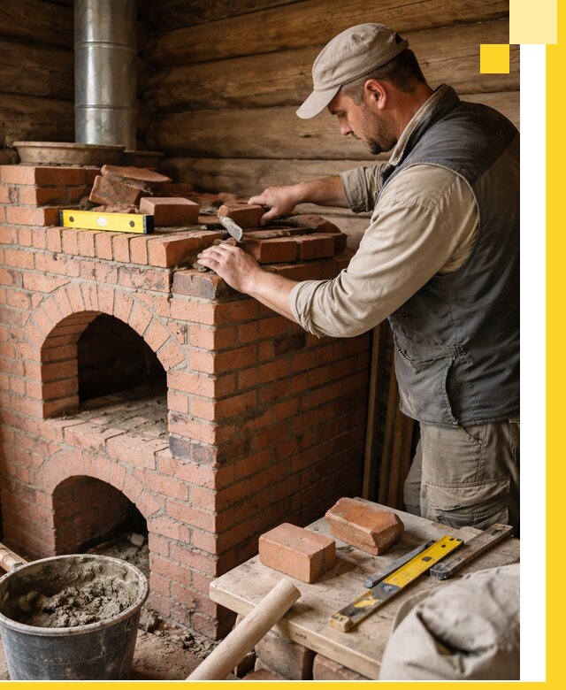 Изготовление и установка русских печей в Черемхове под ключ