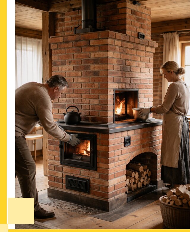 Печи для загородного дома под ключ в Черемхове от 83408 р. | ЭриданЧрм