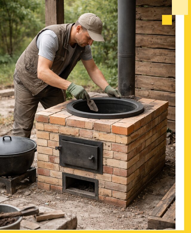 Изготовление и установка печей для казана в Черемхове под ключ