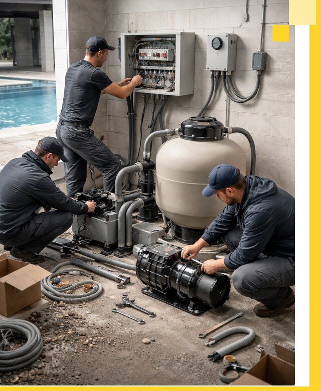 Профессиональный монтаж оборудования для бассейнов в Черемхове