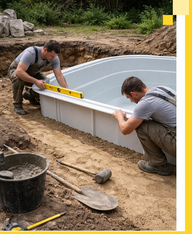 Производство и установка пластиковых бассейнов в Черемхове под ключ