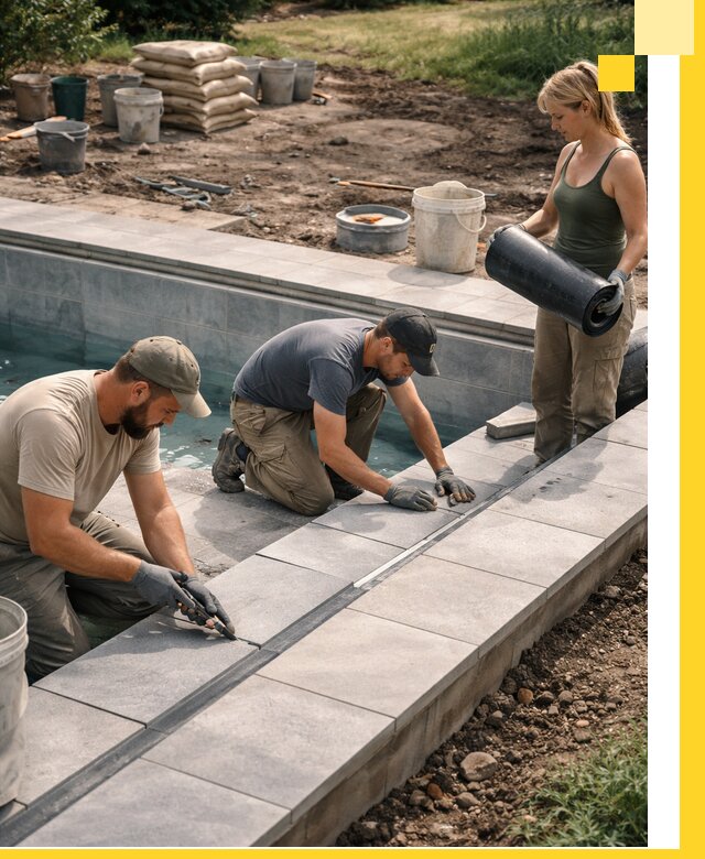 Строительство и монтаж уличных бассейнов под ключ в Черемхове