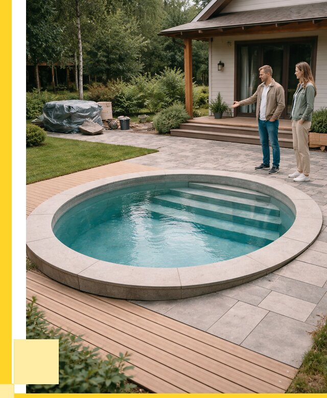 Бассейн на даче под ключ в Черемхове от 208520 р., ЭриданЧрм