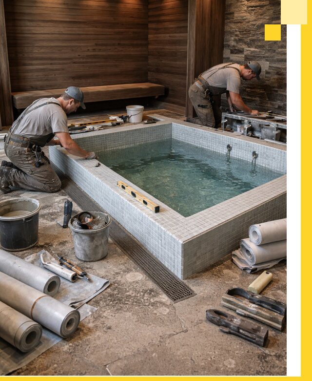 Установка и строительство бассейнов для сауны в Черемхове