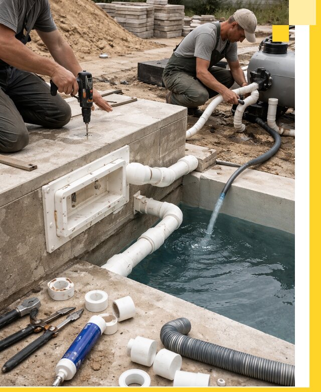 Строительство скиммерных бассейнов под ключ в Черемхове