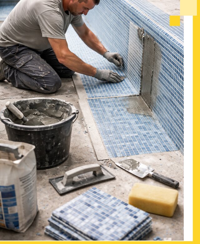 Укладка и ремонт мозаики для бассейнов под ключ в Черемхове