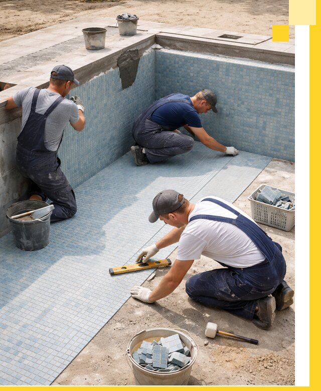 Укладка и установка плитки для бассейнов под ключ в Черемхове