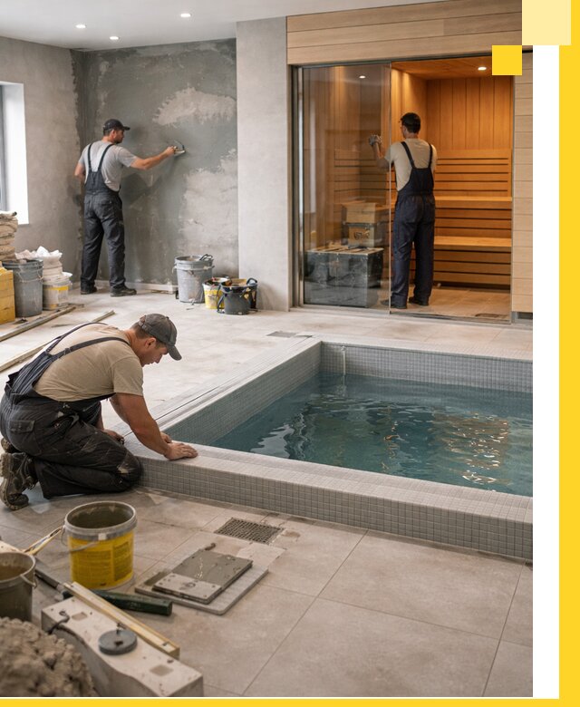 Проектирование и строительство сауны с бассейном в Черемхове