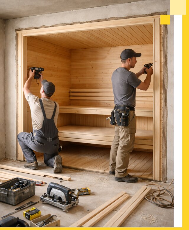 Монтаж саун под ключ в Черемхове — проектирование и установка