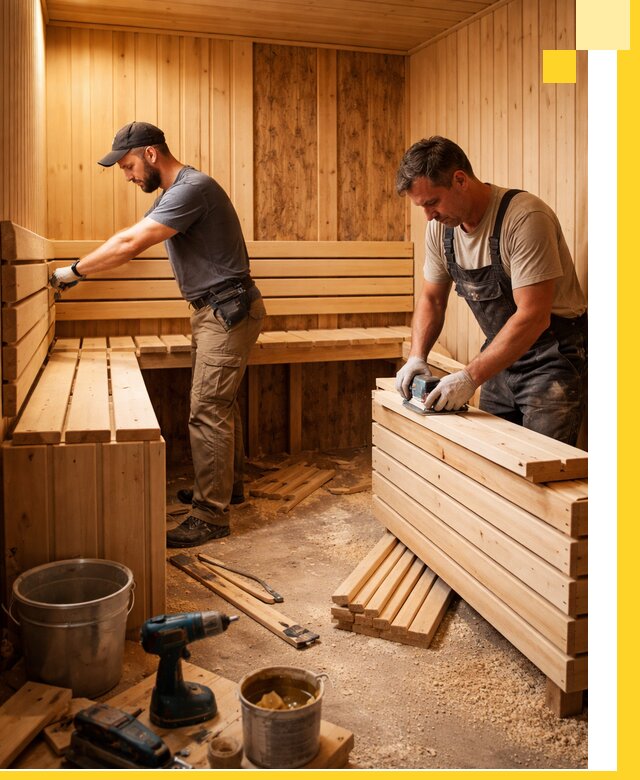 Профессиональный комплексный ремонт саун под ключ в Черемхове