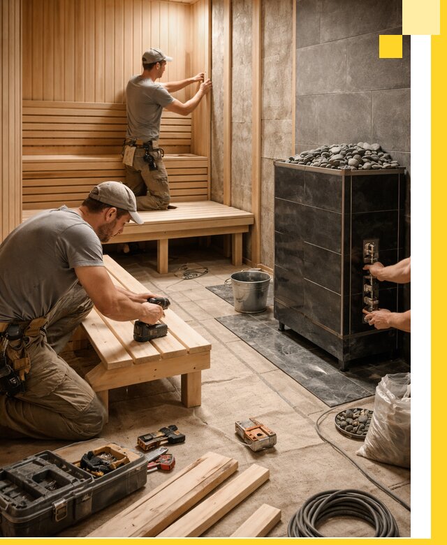 Дизайн и строительство интерьерных саун под ключ в Черемхове