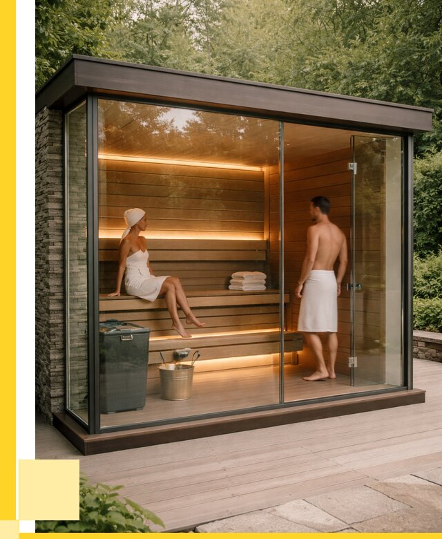 Сауна стеклянная и двери для сауны в Черемхове от 260650 р. | ЭриданЧрм