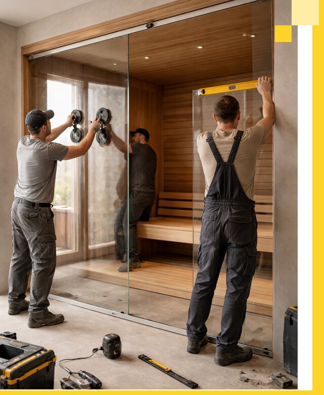 Производство и монтаж стеклянных саун под ключ в Черемхове