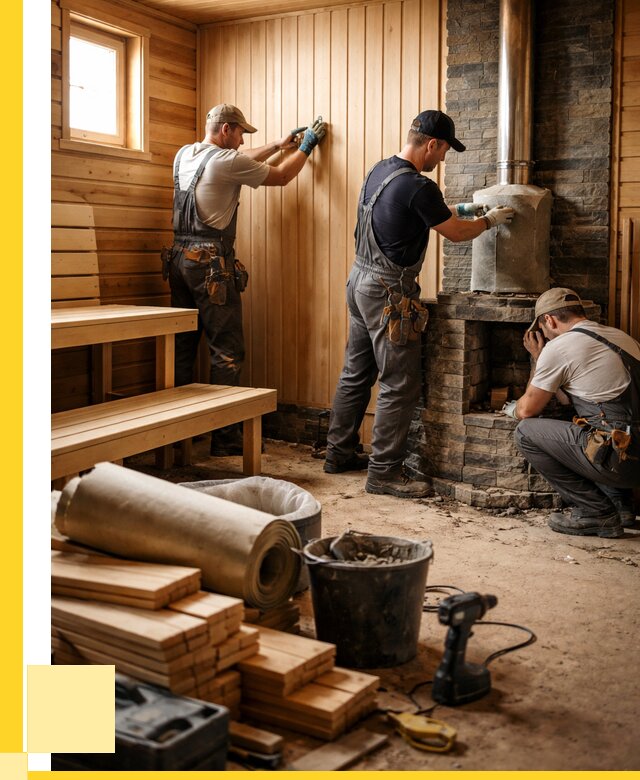 Ремонт бань под ключ в Черемхове от 46917 р. | ЭриданЧрм