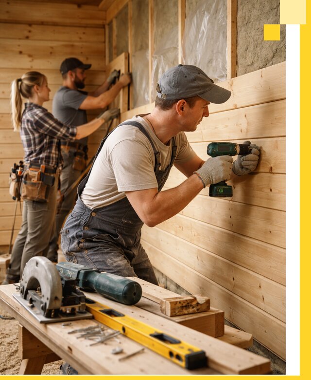 Обшивка бань под ключ в Черемхове: отделка стен и потолков