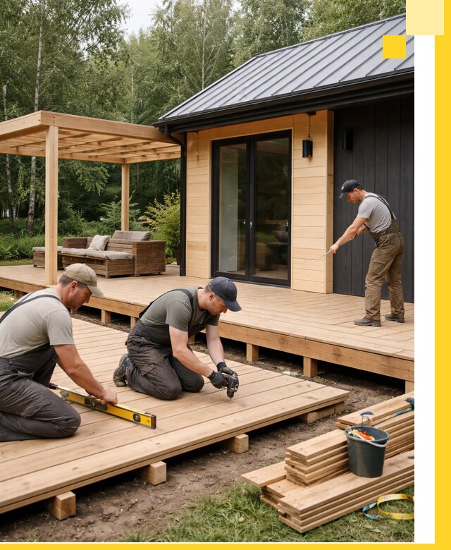 Строительство бань с террасой и бассейном под ключ в Черемхове