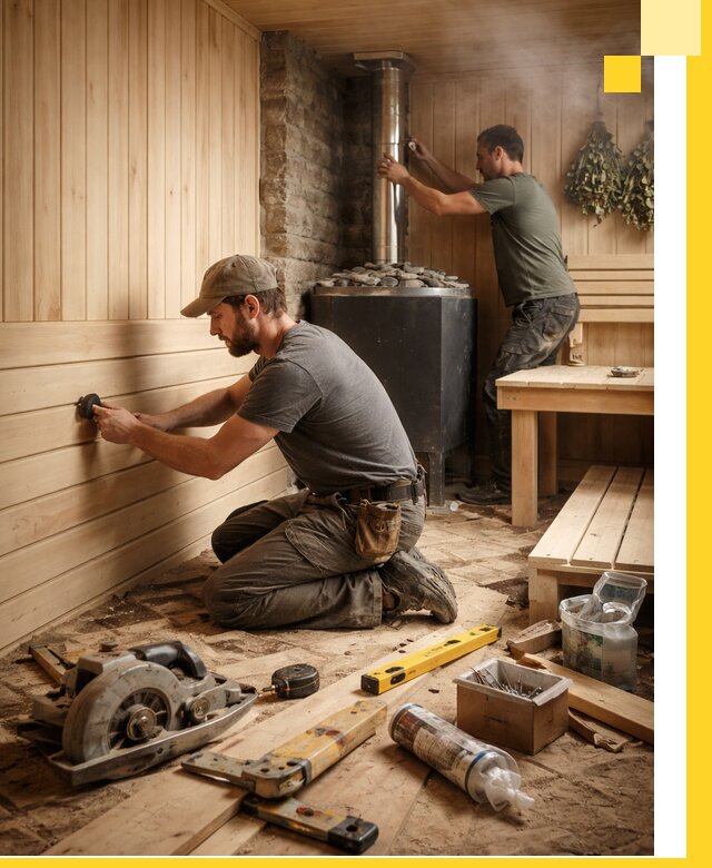 Полное строительство и оснащение парных под ключ в Черемхове