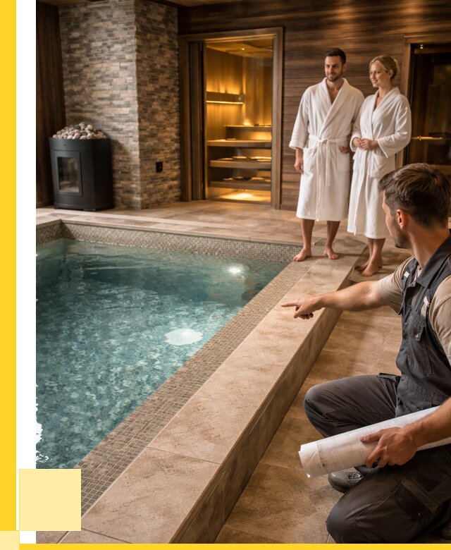 Проект бани с бассейном под ключ в Черемхове от 67769 р. | ЭриданЧрм