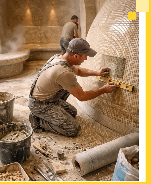 Хамам под ключ в Черемхове: проектирование, строительство, отделка