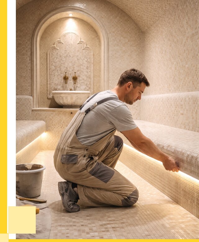 Отделка хамамов под ключ в Черемхове от 5734 р. | ЭриданЧрм