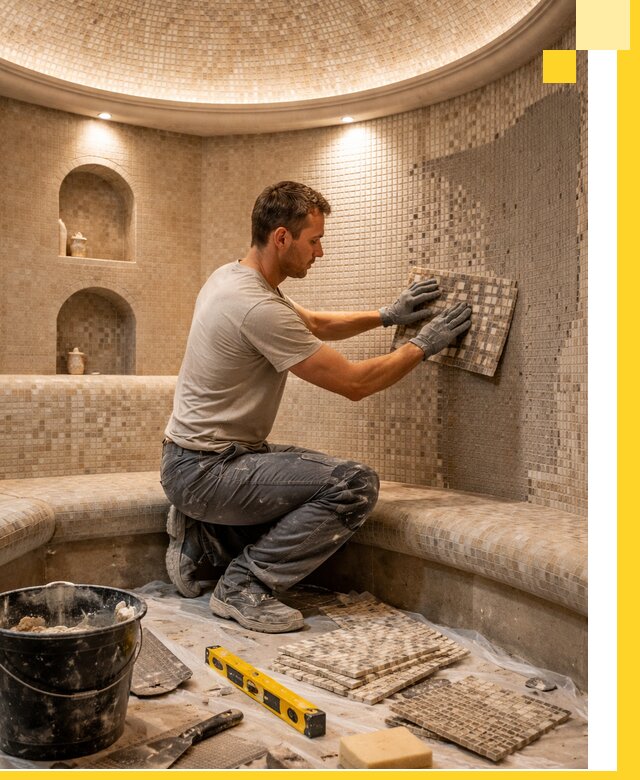 Устройство и монтаж домашнего хамама под ключ в Черемхове