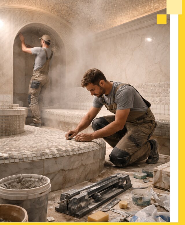 Профессиональный дизайн хамама и SPA под ключ в Черемхове