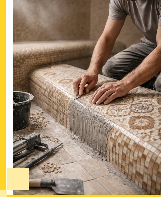 Плитка для хамама под ключ в Черемхове от 3649 р. | ЭриданЧрм