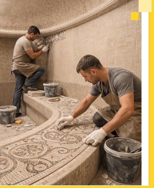 Плитка для хамама в Черемхове, укладка, подбор и поставка