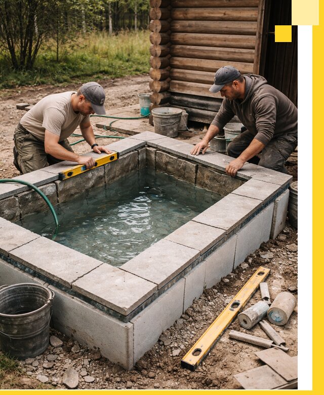 Изготовление и установка холодных купелей под ключ в Черемхове